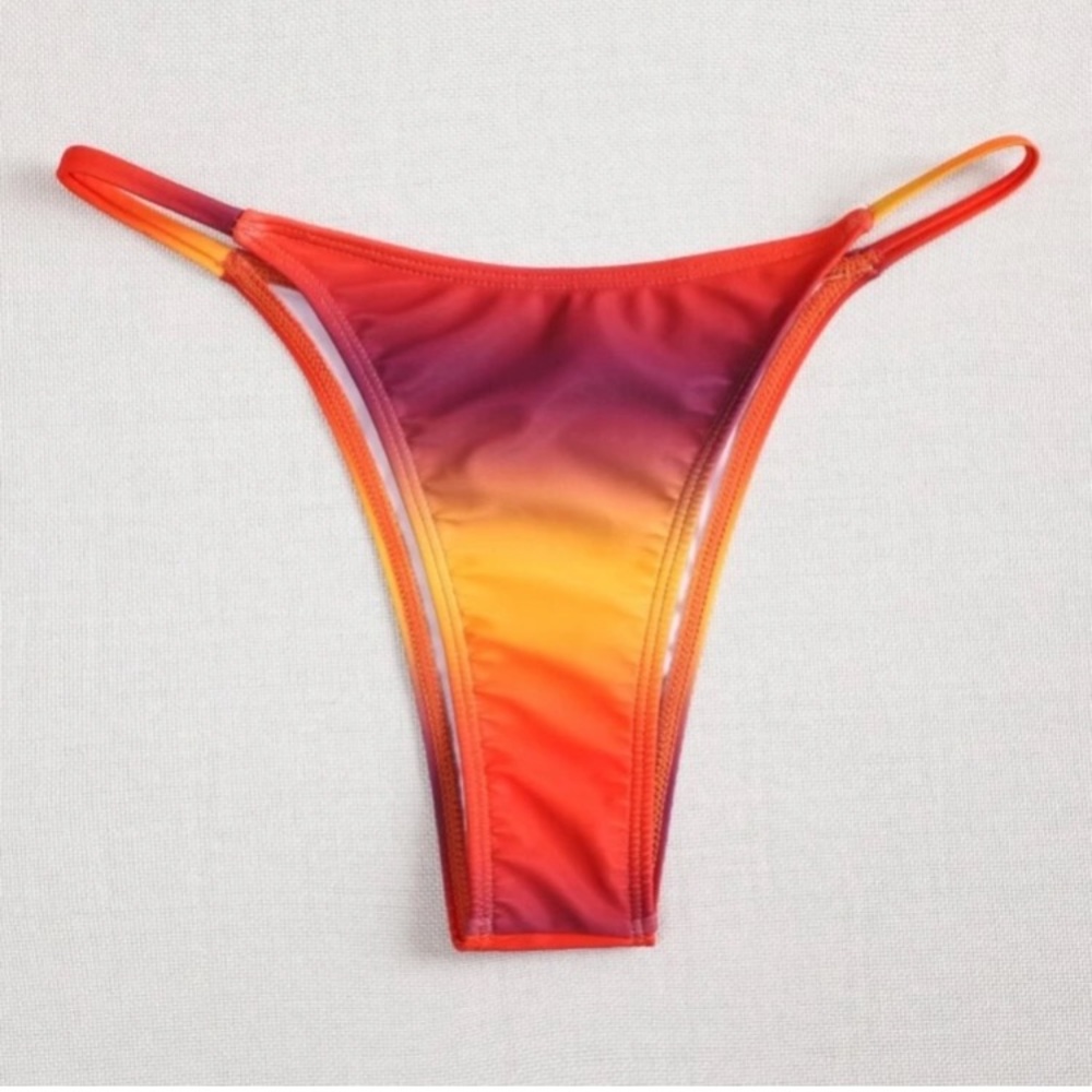 ❤️🤍💗 SHEIN Ombré Thong Bikini Panty ❤️🤍💗